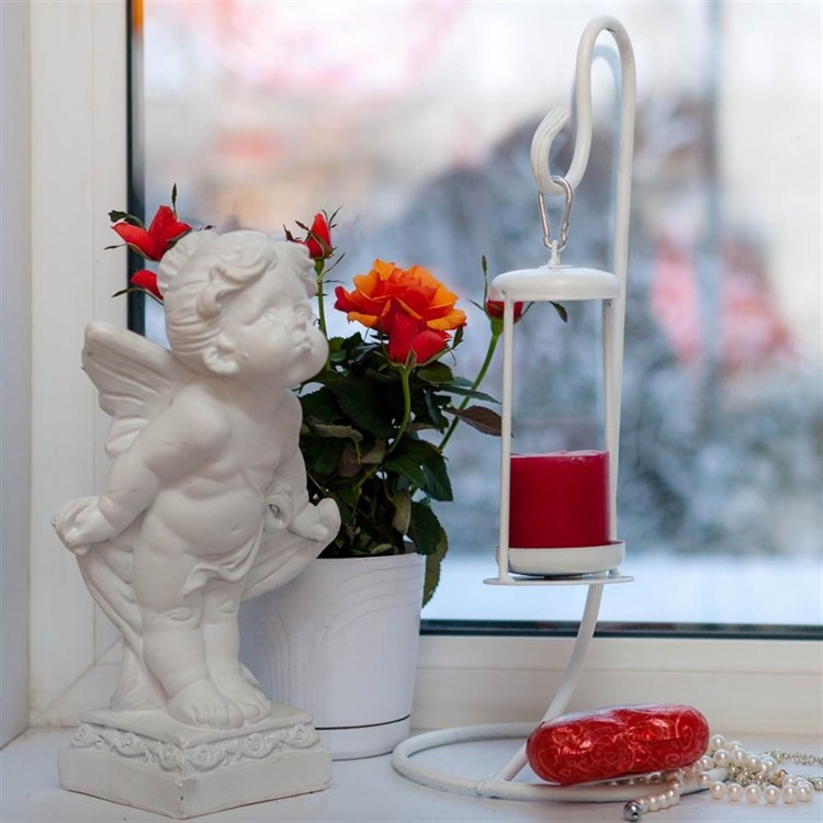 Подсвечник интерьерный на одну свечу металл - фото 236727