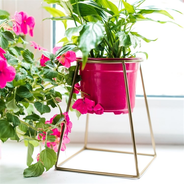 Цветочница на подоконник  66-610 для одного кашпо D=12см - фото 237430