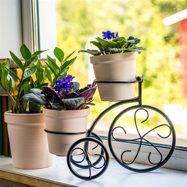 Подставка для цветов на подоконник Велосипед 41-041 - фото 238253