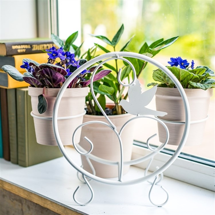 Подставка для двух цветов на подоконник 41-002 - фото 238299