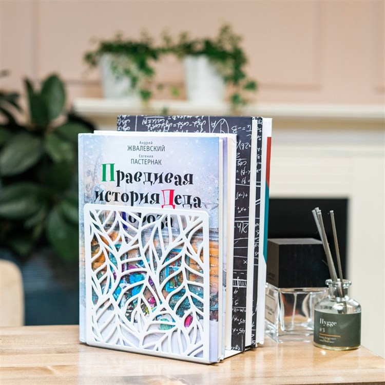 Ограничитель для книг на полке металл - фото 238356