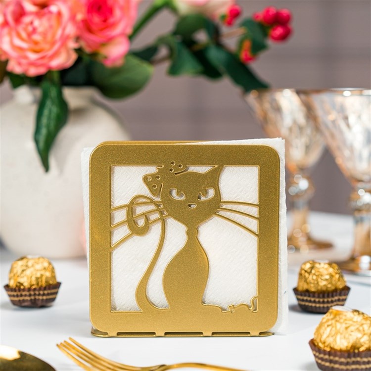 Подставка под салфетки металлическая 703-018 - фото 239660