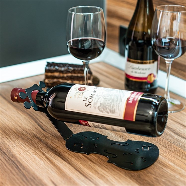 Металлическая бутылочница настольная 210-010 - фото 240153