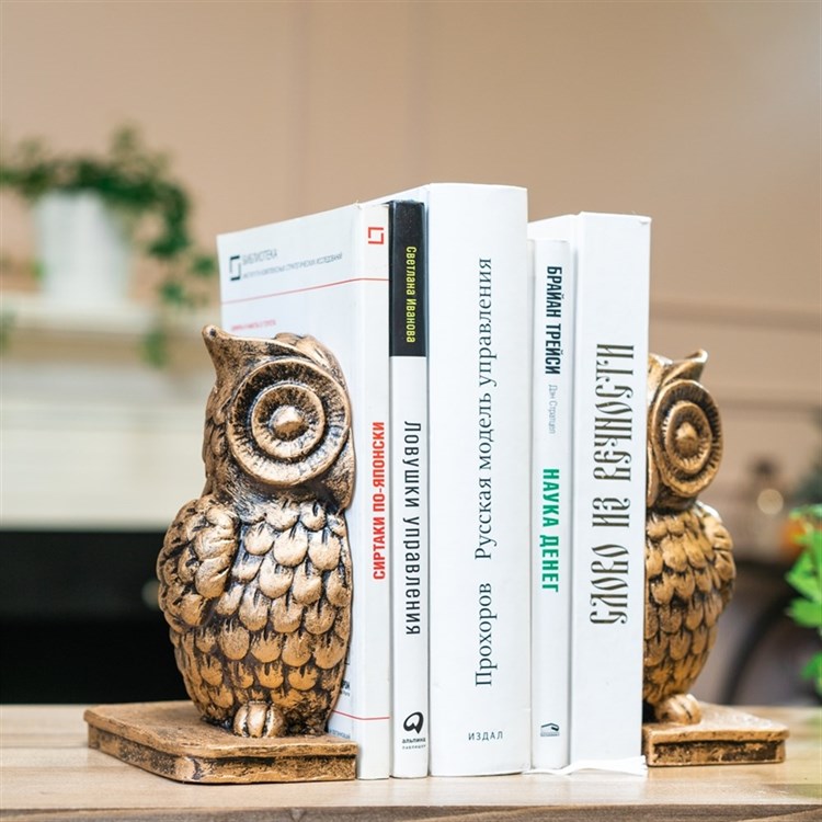 Ограничитель 2 шт для книг на полке полистоун - фото 240418