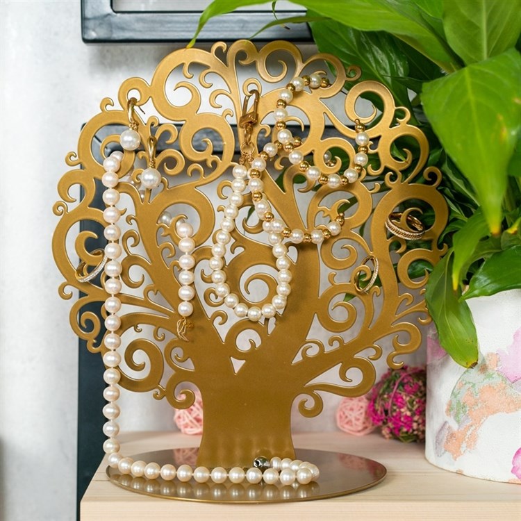Подставка настольная под украшения Дерево металл - фото 241193