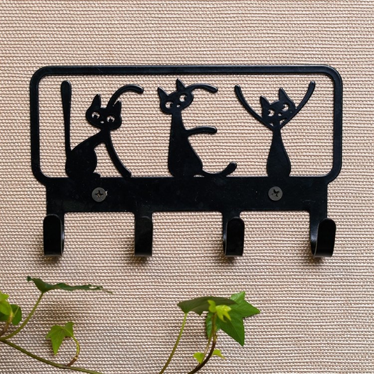 Вешалка настенная 4 крючка 702-048 металлическая - фото 241691