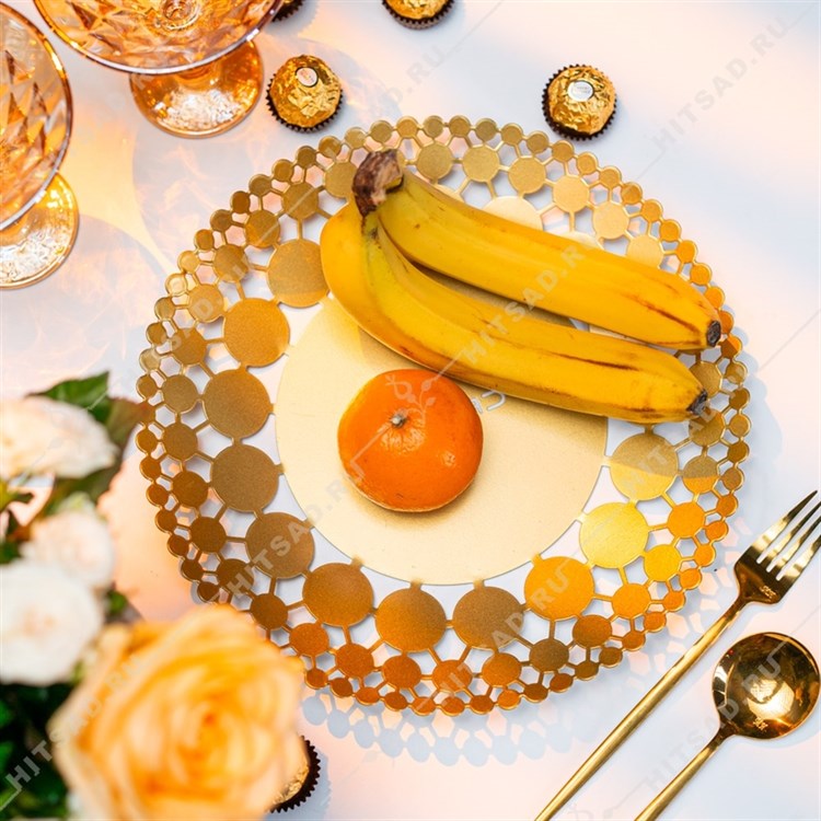 Фруктовница металлическая 304-056 d=29 см - фото 244100