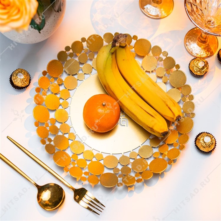 Фруктовница металлическая 304-058 d=29 см - фото 244111