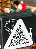 Салфетница на стол металлическая интерьерная - фото 226828