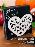 Салфетница на стол металлическая интерьерная - фото 226945