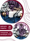 Подсвечник новогодний для 6 свечей 217-10-B металлический - фото 227032