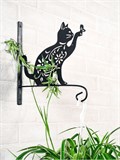 Держатель для кашпо металлический настенный 201-003 Котенок - фото 227477
