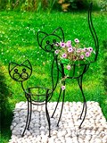 Подставка для цветов Котёнок напольная металл - фото 228776