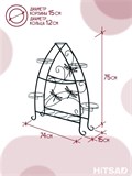 Подставка для цветов на подоконник металлическая 41-909Gr - фото 229100 Подставка для цветов на подоконник металлическая 41-909Gr - фото 229100