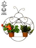 Держатель для цветов настенный металлический 15-825 - фото 229962
