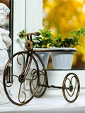 Подставка для цветов на 2 кашпо Велосипед 95-042 d=10см - фото 230024