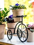 Подставка для цветов металлическая велосипед 41-041 - фото 231351