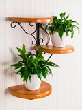 Полка настенная на 3 кашпо 13-203 - фото 232106