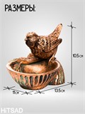 Подставка для украшений Птичка US09227 полистоун цв.под бронзу - фото 232600