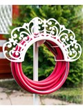 Декоративная металлическая подставка для садового шланга - фото 233158