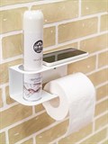 Полка в ванную держатель для туалетной бумаги - фото 234859