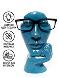 Подставка для очков U09305-Blu полистоун цв.синий - фото 235157 Подставка для очков U09305-Blu полистоун цв.синий - фото 235157