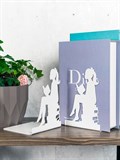 Подставка металлическая для книг Девочка 2 шт - фото 236133