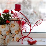 Интерьерный подсвечник на одну свечу h=36см - фото 236485