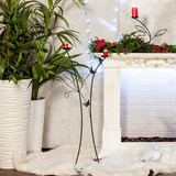 Подсвечник кованый напольный на 2 свечи 607-01 h=106 см - фото 236493