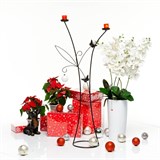 Подсвечник кованый напольный на 2 свечи 607-01 h=106 см - фото 236495