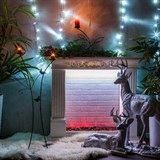 Подсвечник кованый напольный на 2 свечи 607-01 h=106 см - фото 236496