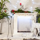 Подсвечник кованый напольный на 2 свечи 607-01 h=106 см - фото 236497