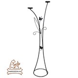 Подсвечник кованый напольный на 2 свечи 607-01 h=106 см - фото 236499