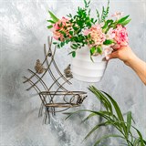 Подставка настенная для одного цветка 15-001 металл - фото 236510