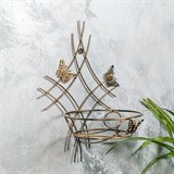 Подставка настенная для одного цветка 15-001 металл - фото 236511