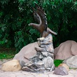 Фонтан уличный садовый Орел U07667 стеклопластик, высота 180 см - фото 236604