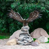Фонтан уличный садовый Орел U07667 стеклопластик, высота 180 см - фото 236609