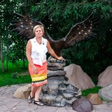 Фонтан уличный садовый Орел U07667 стеклопластик, высота 180 см - фото 236612