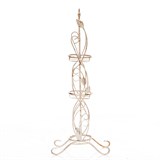 Подставка на подоконник для 3-х растений 14-954 металл цв.белый h=88см - фото 236622