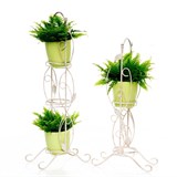 Подставка на подоконник для 3-х растений 14-954 металл цв.белый h=88см - фото 236627