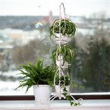 Подставка на подоконник для 3-х растений 14-954 металл цв.белый h=88см - фото 236628