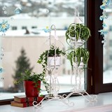 Подставка на подоконник для 3-х растений 14-954 металл цв.белый h=88см - фото 236632