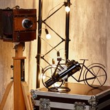 Подставка для двух бутылок с вином Велосипед 59-117 металл - фото 236688