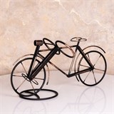Подставка для двух бутылок с вином Велосипед 59-117 металл - фото 236692