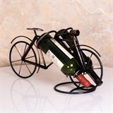 Подставка для двух бутылок с вином Велосипед 59-117 металл - фото 236693