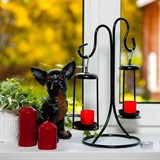 Подсвечник настольный на две свечи 606-03 h=39 см - фото 236716