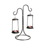 Подсвечник настольный на две свечи 606-03 h=39 см - фото 236718