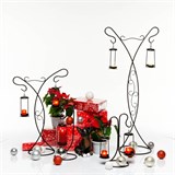 Подсвечник настольный на две свечи 606-03 h=39 см - фото 236721