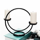 Кованый подсвечник настольный на две свечи 603-02 - фото 236746