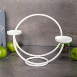 Кованый подсвечник настольный на две свечи 603-02 - фото 236750